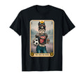 Soccer Mom Tarot Card Skeleton Messy T-Shirt - Minimalist Print for Adults