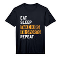 Mens Eat Sleep Bring Children To Sports T-Shirt - Unique Graphic Unisex