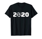 2020 Soccer Ball T-Shirt - Graphic Print for Adults