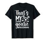 Thats My Lacrosse Goalie Mama Lacrosse T-Shirt - Graphic Print for Adults