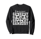 Soccer Game Day Coquette Bow Sweatshirt - Casual Everyday Wear Men Women