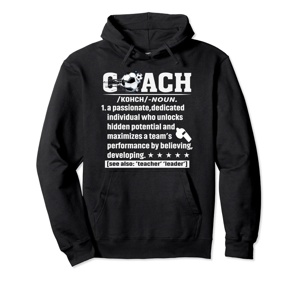 Soccer Coach Definition Soccer Hoodie - Aesthetic Graphic for Adults