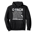 Soccer Coach Definition Soccer Hoodie - Aesthetic Graphic for Adults