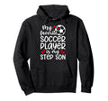 Proud Soccer Step Mom Soccer Player Hoodie - Casual Everyday Wear Unisex