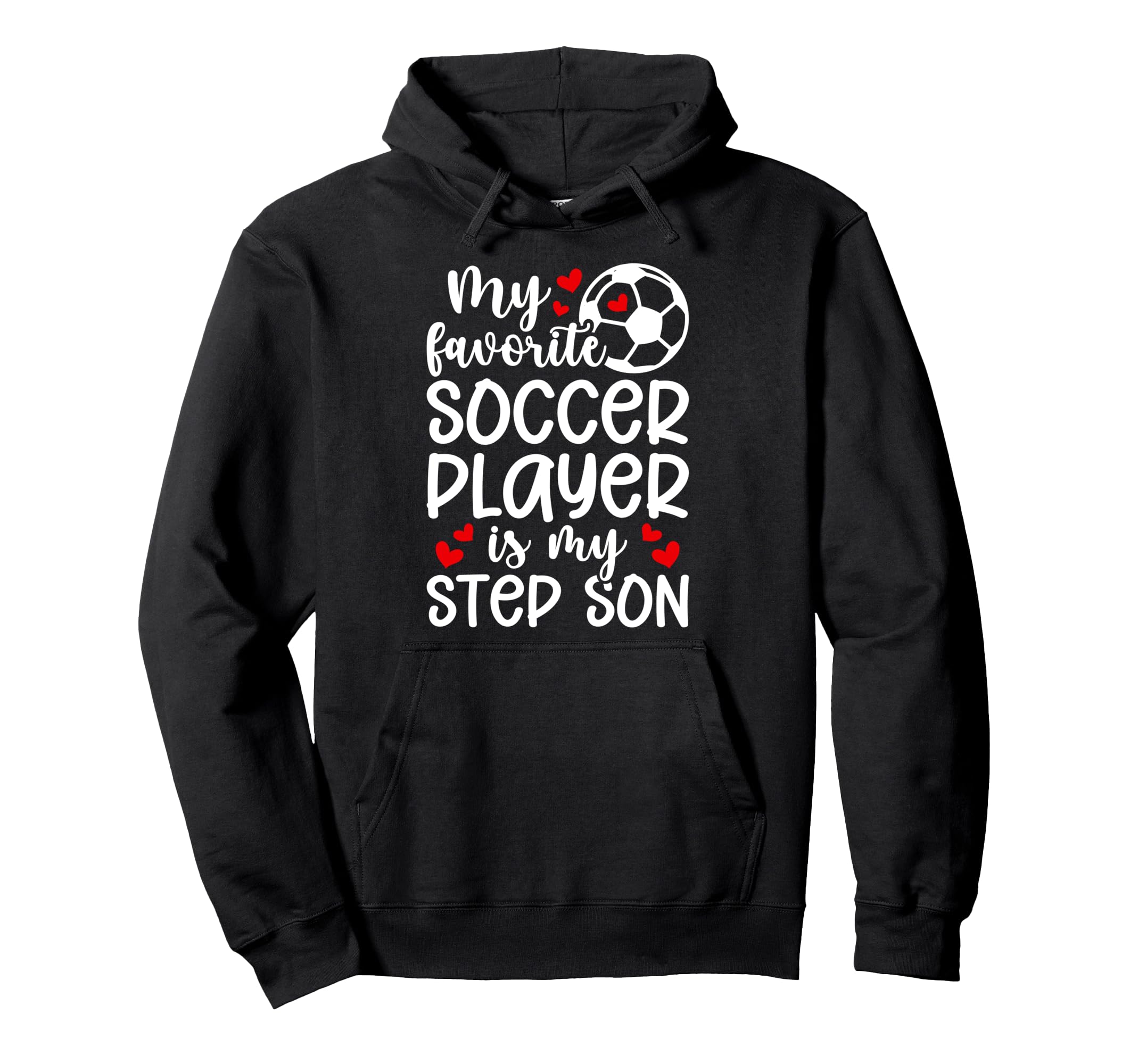Proud Soccer Step Mom Soccer Player Hoodie - Casual Everyday Wear Unisex
