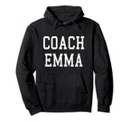 Coach Emma Custom Football Soccer Hoodie - Custom Art Print for Adults