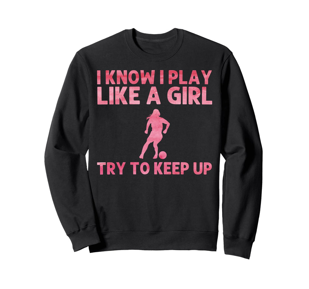 Funny Soccer Art Soccer Player Sweatshirt - Fun Novelty Design Unisex