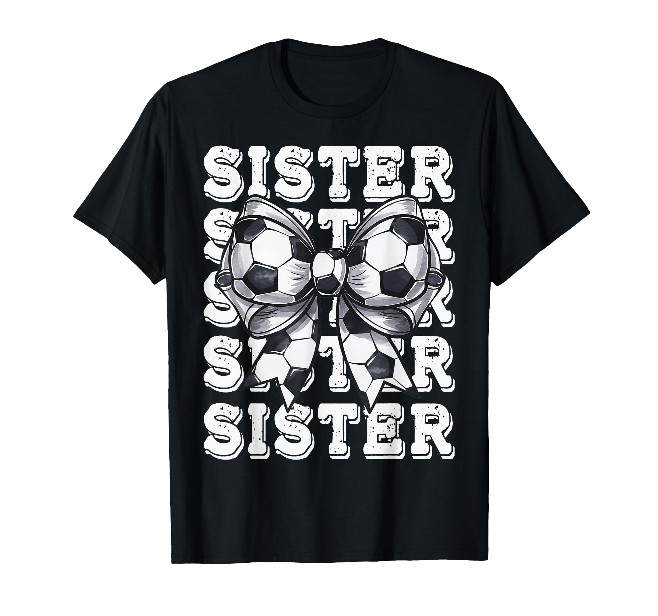 Coquette Soccer Sister Matching T-Shirt - Fun Novelty Design Men Women