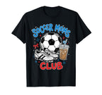 Soccer Moms Club Iced Coffee Cleats T-Shirt - Streetwear Style Unisex