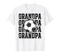 Soccer Grandpa Cracked Wall Family T-Shirt - Minimalist Print Unisex