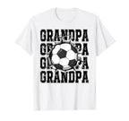 Soccer Grandpa Cracked Wall Family T-Shirt - Minimalist Print Unisex