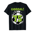 75 Year Old Birthday Soccer Themed T-Shirt - Graphic Print for Adults