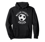 Walsh County Soccer Distressed 90S Hoodie - Aesthetic Graphic Unisex