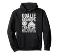 Funny Hockey Goalie Grandpa Hockey Keeper Hoodie - Novelty Apparel Unisex