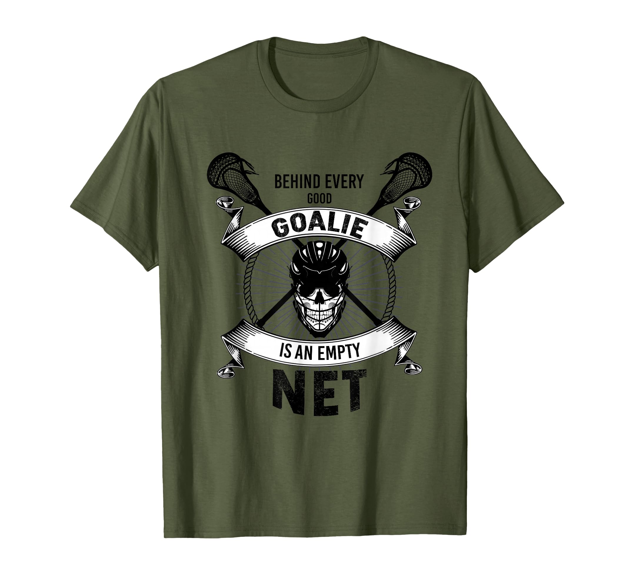 Lacrosse Goalie Behind Every Good T-Shirt - Novelty Apparel for Adults