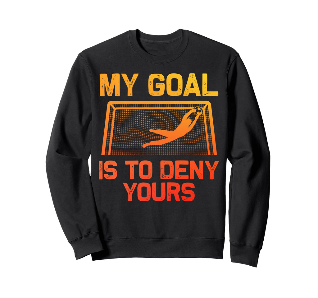 Soccer Goalie Art Gag Soccer Sweatshirt - Casual Everyday Wear for Adults