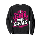 Soccer Lovers Dream Big Goals Sweatshirt - Unique Graphic for Adults