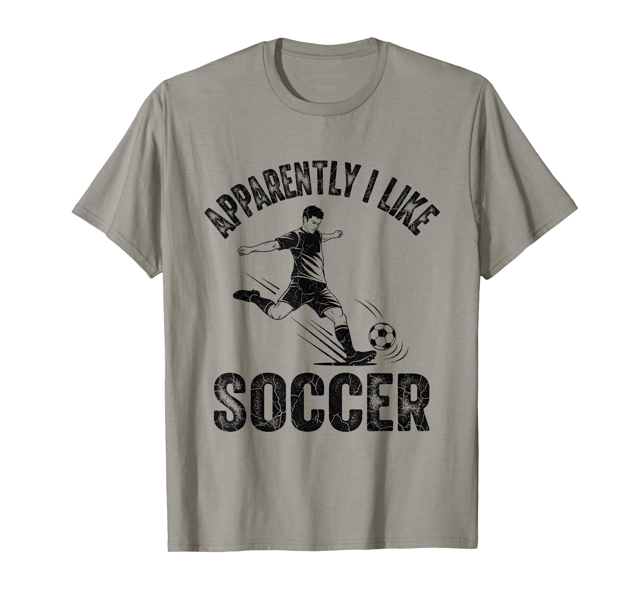 Apparently I Like Soccer Season Funny Game T-Shirt - Graphic Print Unisex