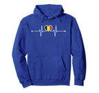 Belgium Soccer Heartbeat Belgie Belgian Hoodie - Unique Graphic Men Women