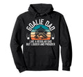 Hockey Goalie Dad Ice Hockey Keeper Dad Hoodie - Graphic Print for Adults