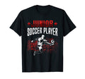 Junior Soccer Player Footballers T-Shirt - Minimalist Print Men Women