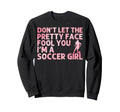 Funny Soccer Art Soccer Lover Sweatshirt - Custom Art Print for Adults