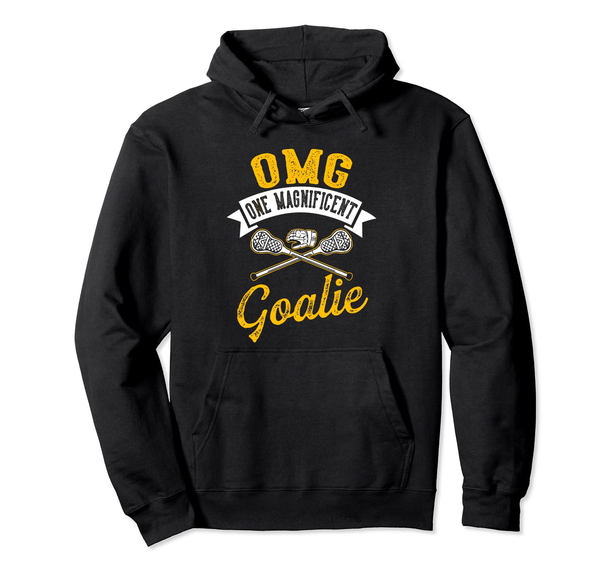 Funny Goalkeeper Lacrosse Lax Goalie Hoodie - Unique Graphic for Adults