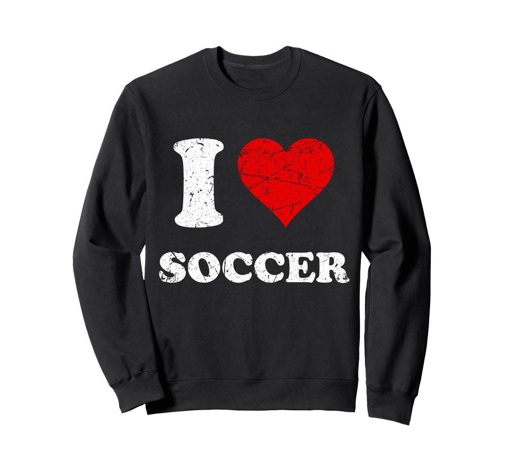 Distressed Grunge Worn Out I Love Sweatshirt - Fun Novelty Design Unisex