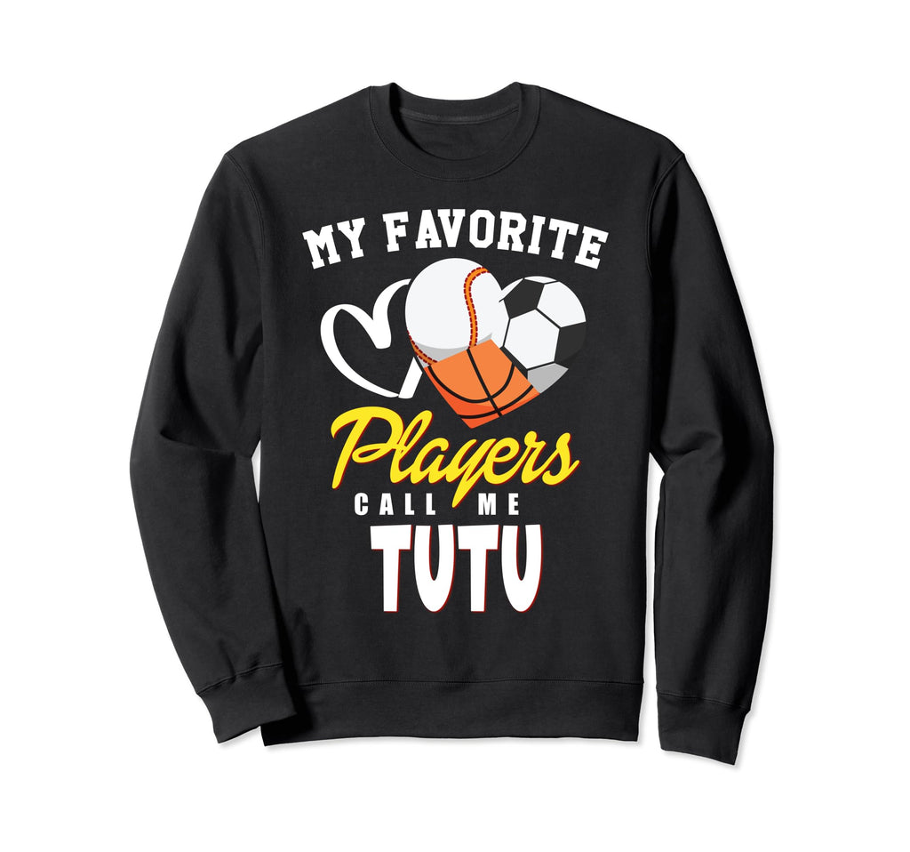 My Favorite Players Baseball Sweatshirt - Fun Novelty Design for Adults