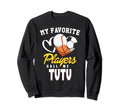 My Favorite Players Baseball Sweatshirt - Fun Novelty Design for Adults