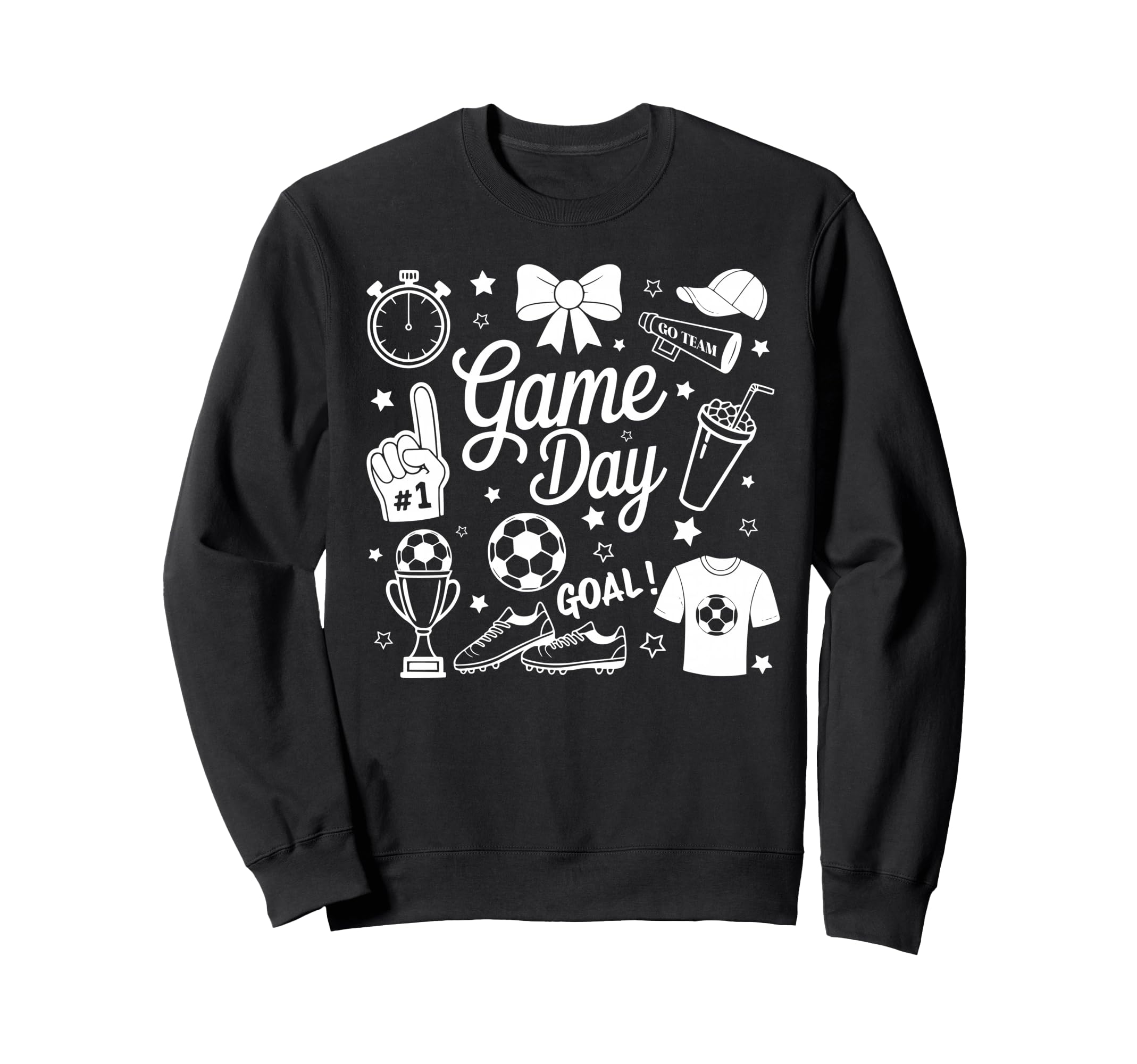 Game Day Soccer Mom Preppy Sweatshirt - Casual Everyday Wear for Adults