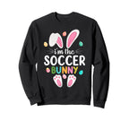 Im Soccer Bunny Matching Family Sweatshirt - Fun Novelty Design Men Women