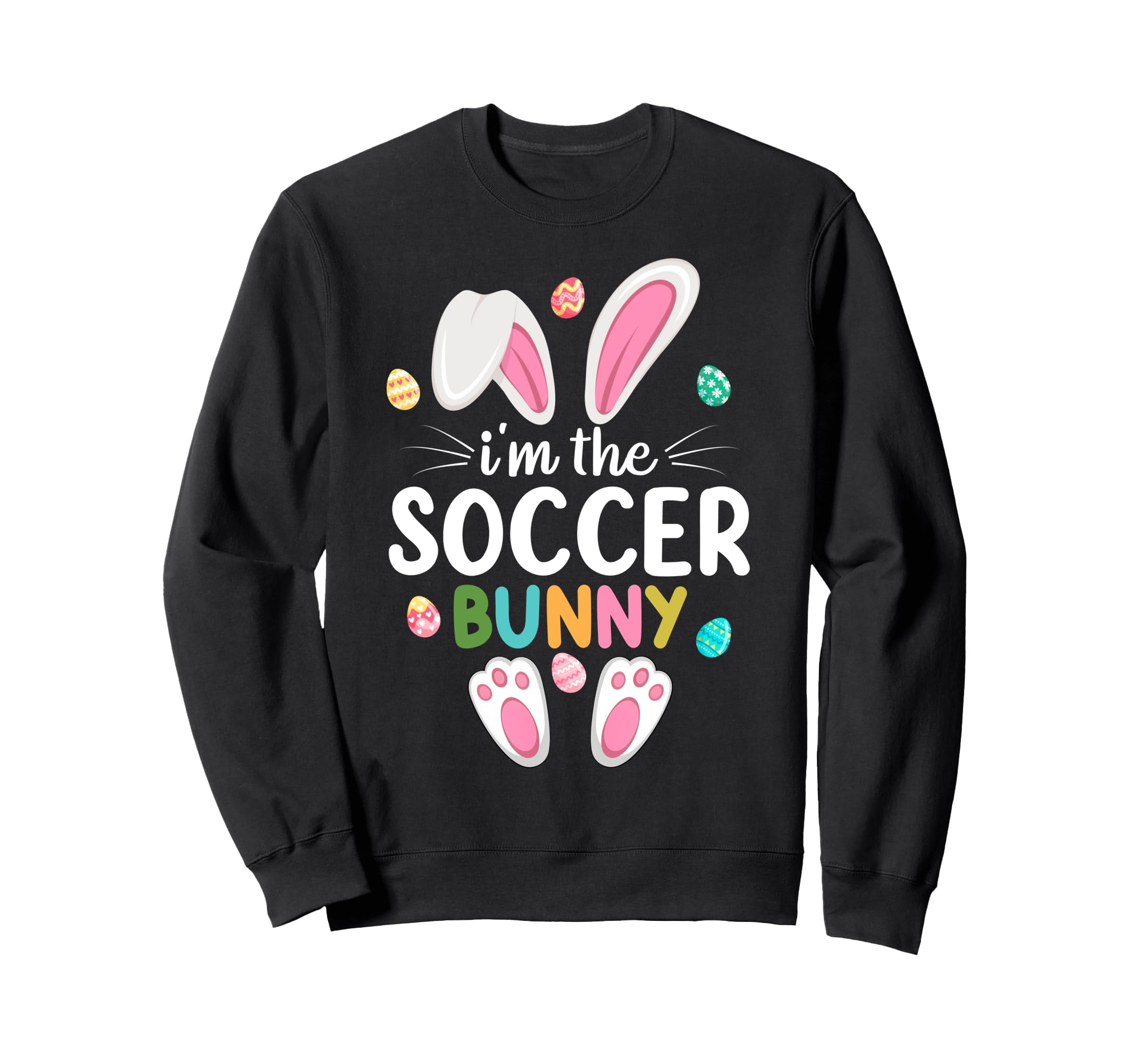 Im Soccer Bunny Matching Family Sweatshirt - Fun Novelty Design Men Women