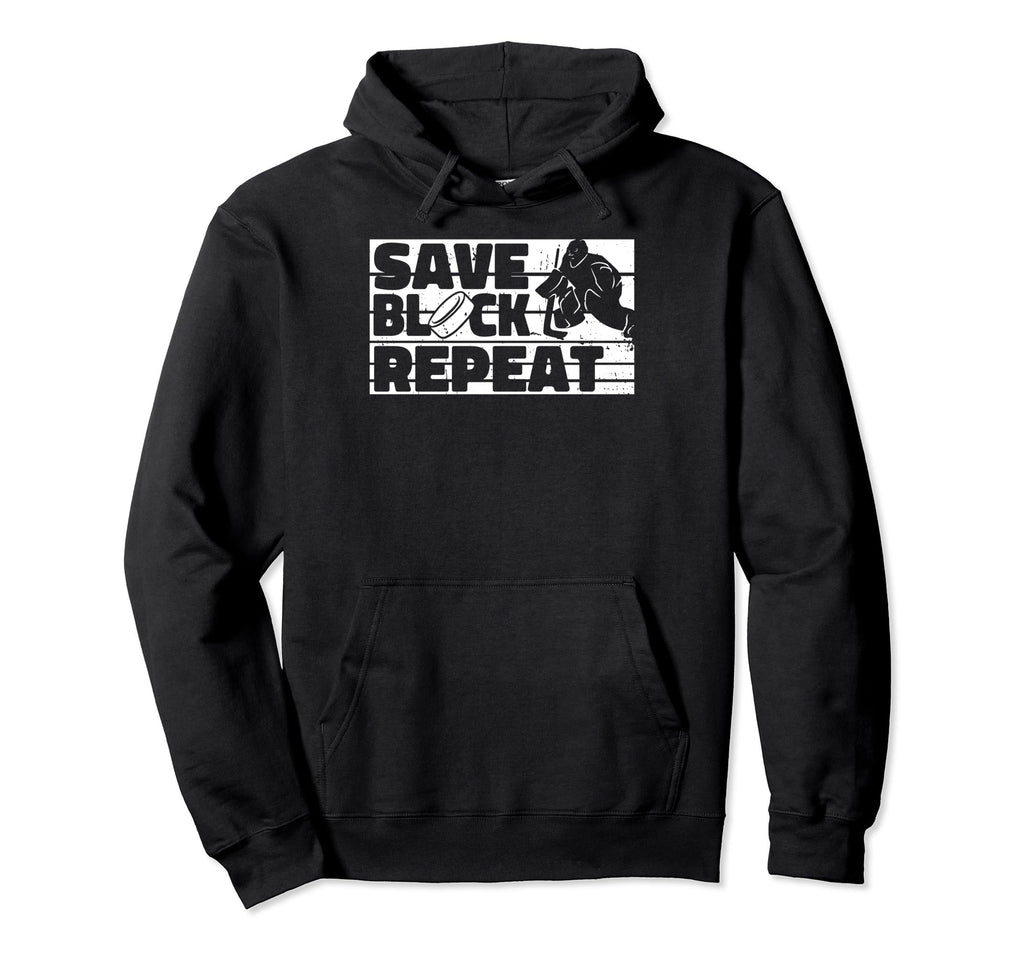 Hockey Goalkeeper Ice Hockey Goalie Hoodie - Minimalist Print Men Women