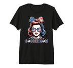 Patriotic Soccer Mom American Flag T-Shirt - Fun Novelty Design Unisex