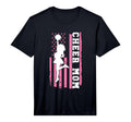 Mens Cheer Mom American Flag T-Shirt - Fun Novelty Design for Adults