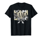 Mama Soccer Mom Bow And Soccer Balls T-Shirt - Custom Art Print for Adults