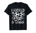 I Kicked 100 Days School Soccer T-Shirt - Fun Novelty Design Men Women