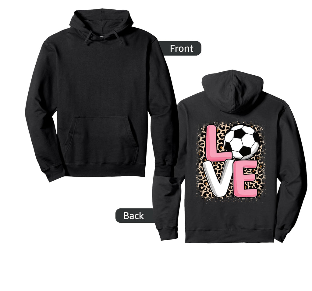 Love Soccer Soccer Player Hoodie - Streetwear Style for Adults