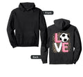 Love Soccer Soccer Player Hoodie - Streetwear Style for Adults