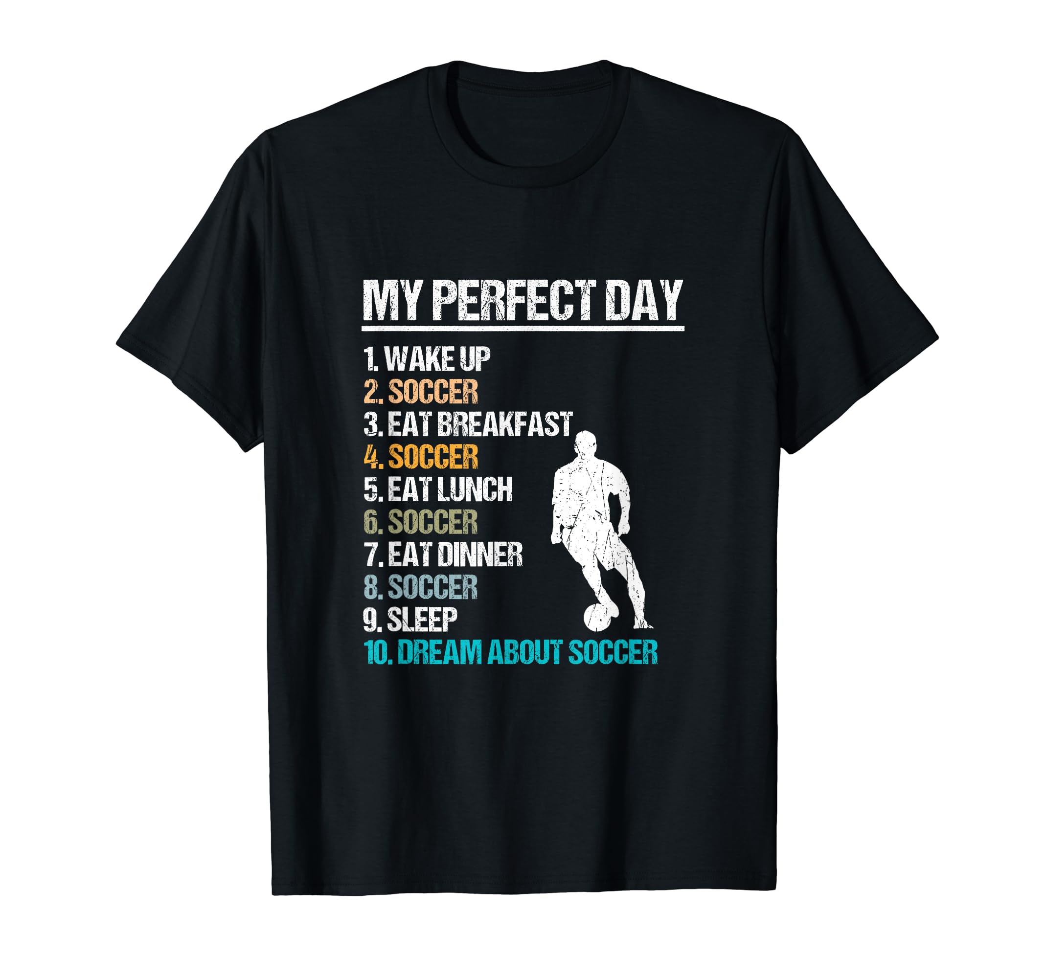 Eat Sleep Soccer Repeat Sport Player T-Shirt - Trendy Graphic Unisex