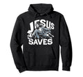 Jesus Saves Soccer Goalie Hoodie - Casual Everyday Wear for Adults