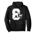 8 Soccer Birthday Gift Soccer Fan Hoodie - Trendy Graphic for Adults