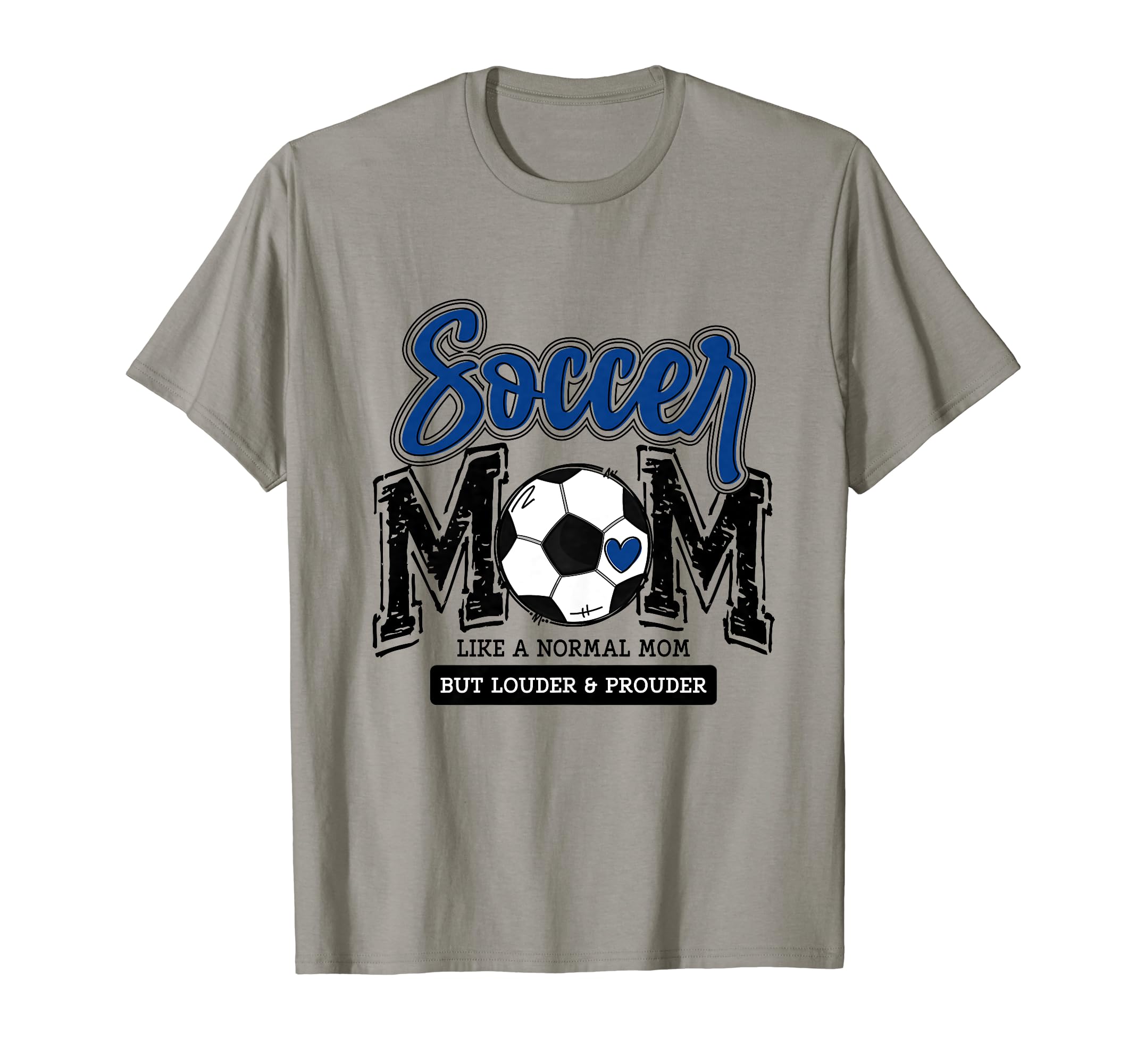 Soccer Mom Blue Soccer Player Calls T-Shirt - Novelty Apparel for Adults