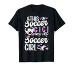 Soccer Gigi Loves Her Soccer T-Shirt - Casual Everyday Wear for Adults