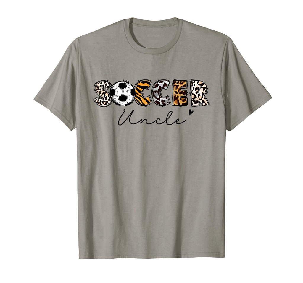 Soccer Uncle Leopard Family Matching T-Shirt - Trendy Graphic for Adults