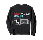 Lifes About Goals And Assists Sweatshirt - Aesthetic Graphic for Adults