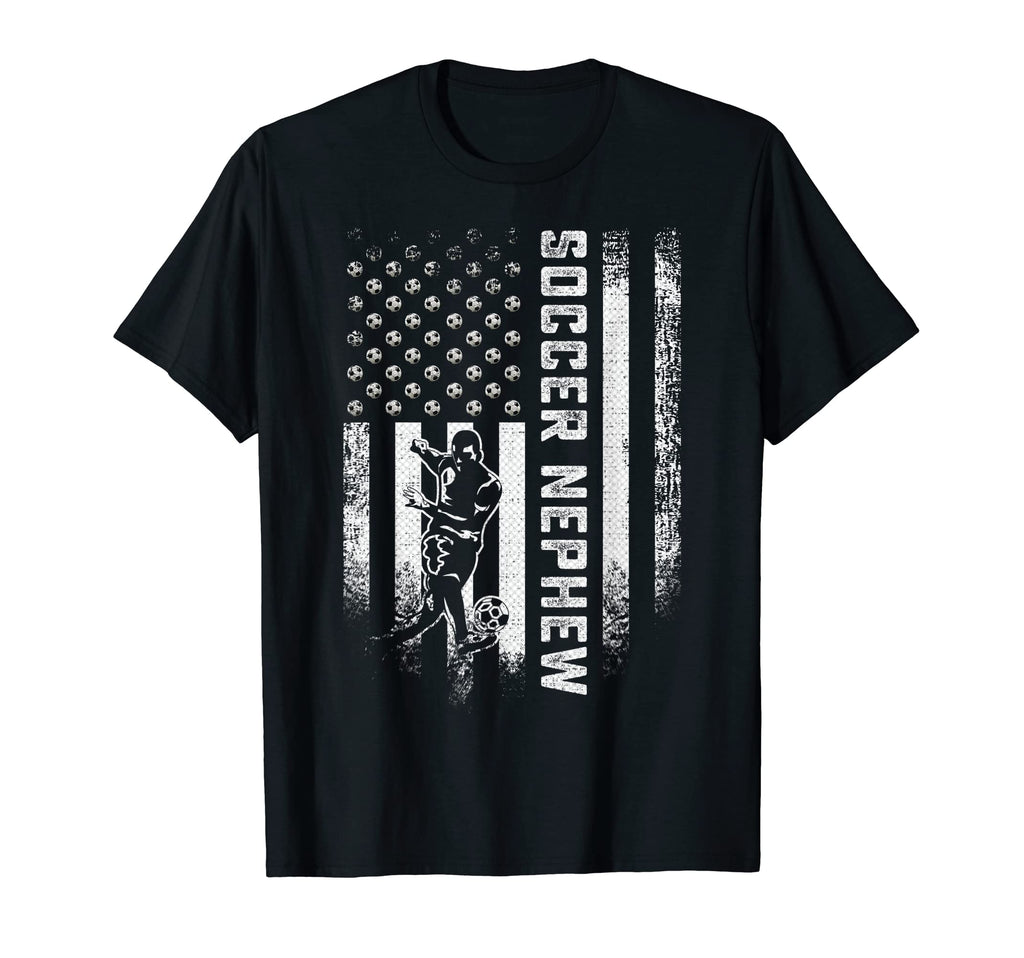 Usa American Flag Proud Soccer T-Shirt - Custom Art Print for Adults