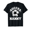 Soccer Nanny Soccer Ball Distressed T-Shirt - Trendy Graphic Men Women