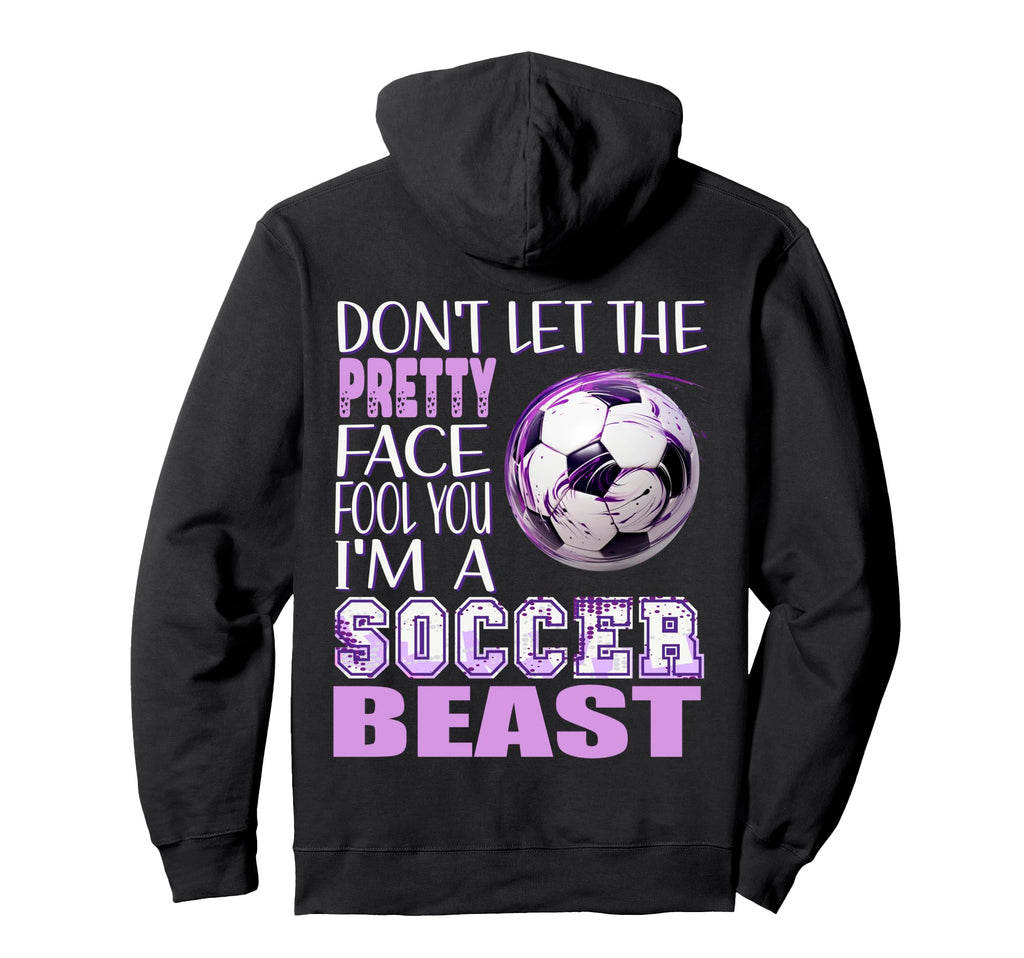 Soccer Beauty Soccer Beast Kicking Hoodie - Streetwear Style for Adults